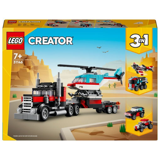 Picture of Lego Creator 31146 Flatbed Truck with Helicopter